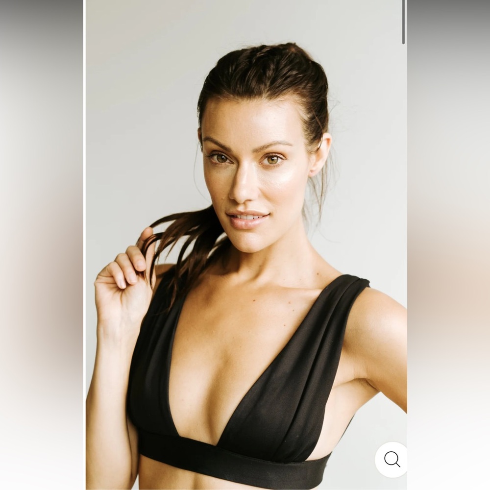 Londre the new classic bathing suit in matte black size small